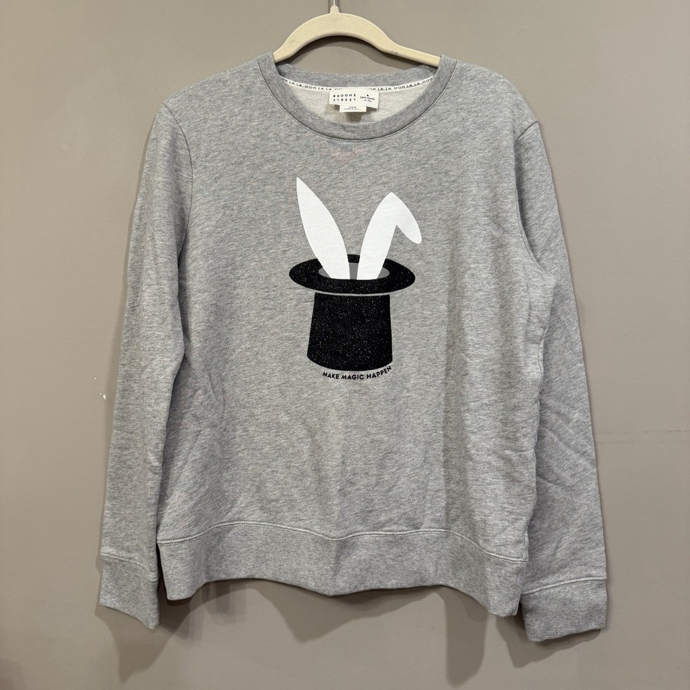 Kate Spade Broome Street Sweatshirt Womens Med Make Magic Happen Sweater